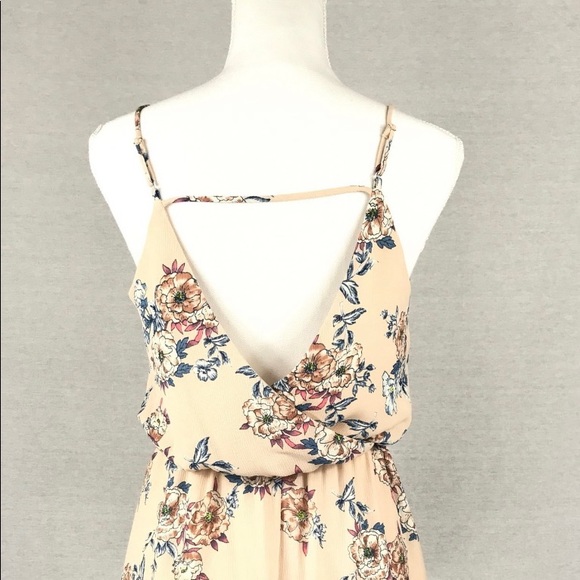Lush Floral Blush Spaghetti Strap Dress - Picture 6 of 7